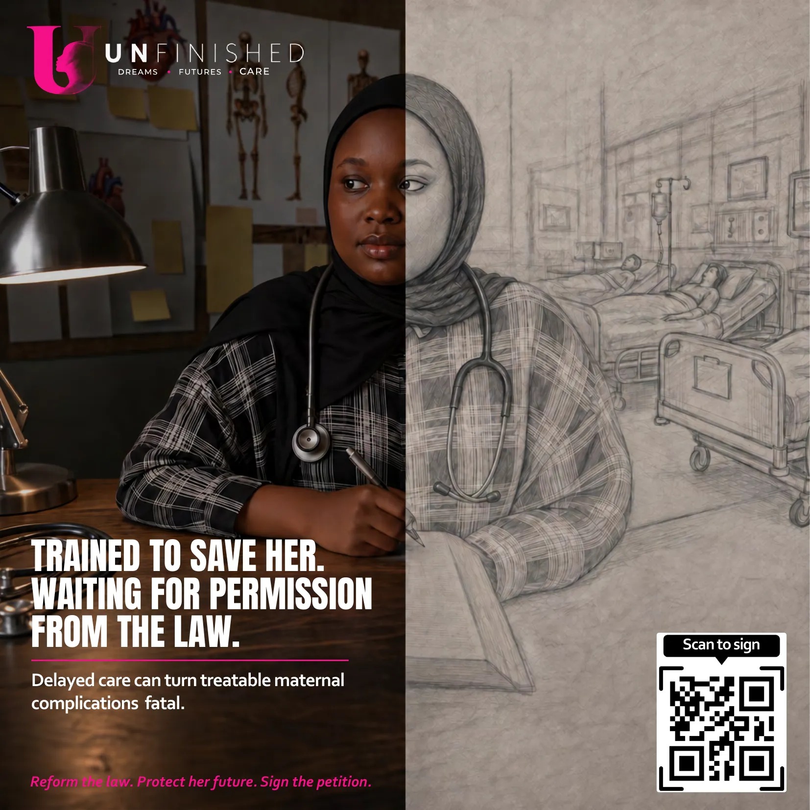 TRAINED TO SAVE HER. WAITING FOR PERMISSION FROM THE LAW.